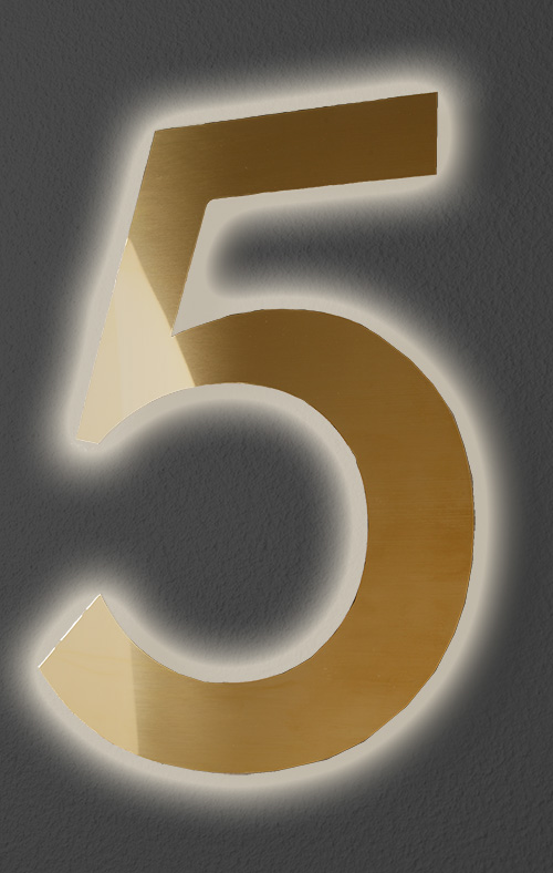 Hausnummern aus Messing